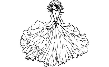 矢量华丽女女