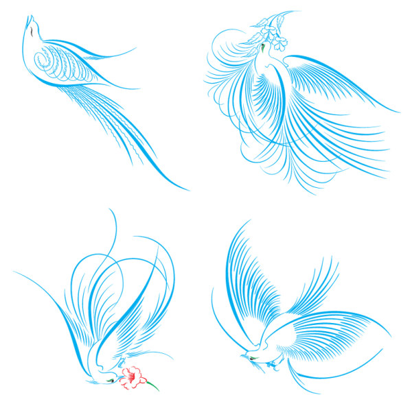 矢量fabulous bird