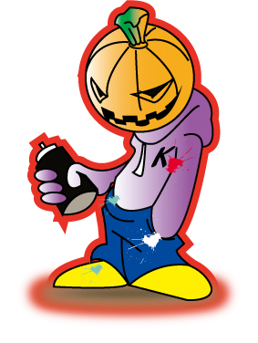 pompkin man矢量素材