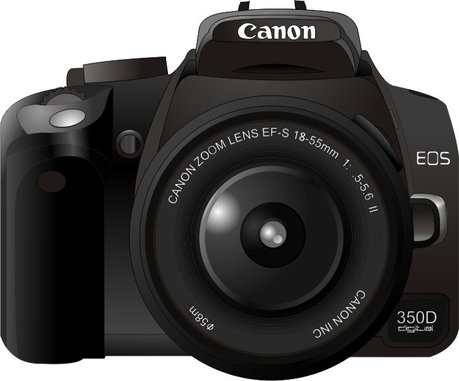 Canon350D相机矢量素材