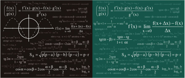 数学&物理公式矢量素材
