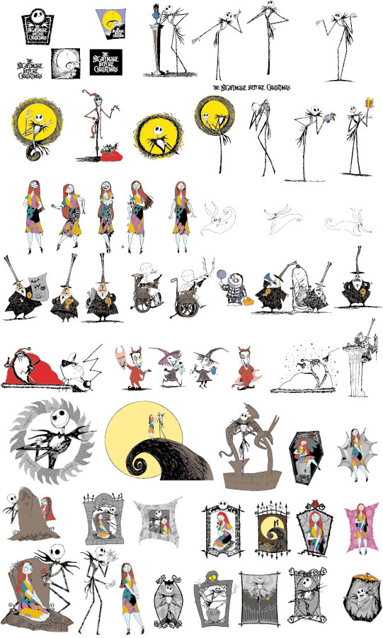 圣诞夜惊魂 The Nightmare Before Christmas矢量素材