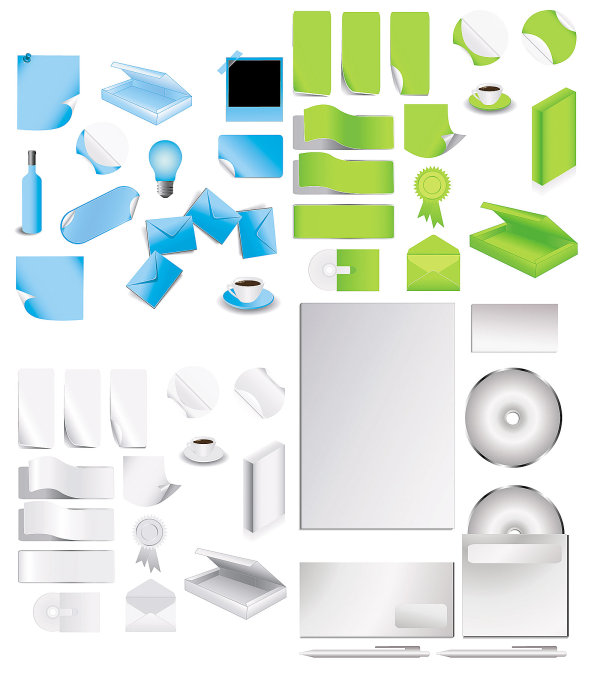 办公用品—矢量素材