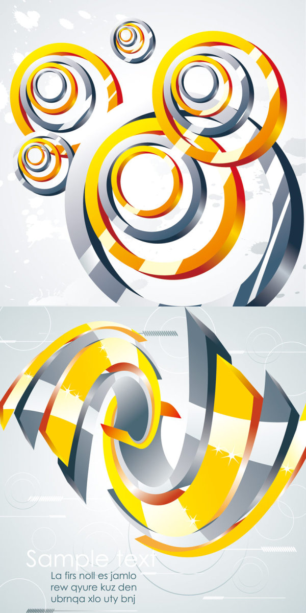 金属漩涡——矢量素材