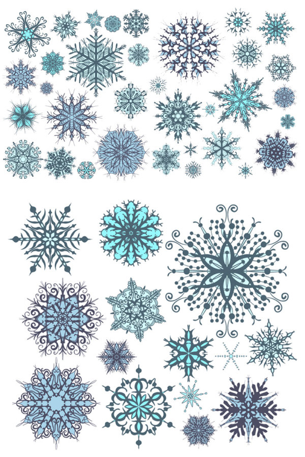 各式花纹图案02——矢量素材