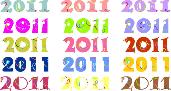缤纷2011数字矢量素材