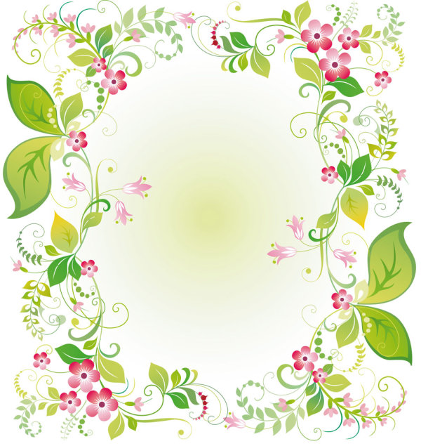 精美鲜花花边03——矢量素材
