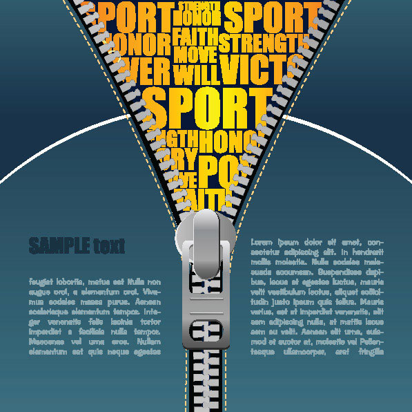 Cable zipper vector material -1