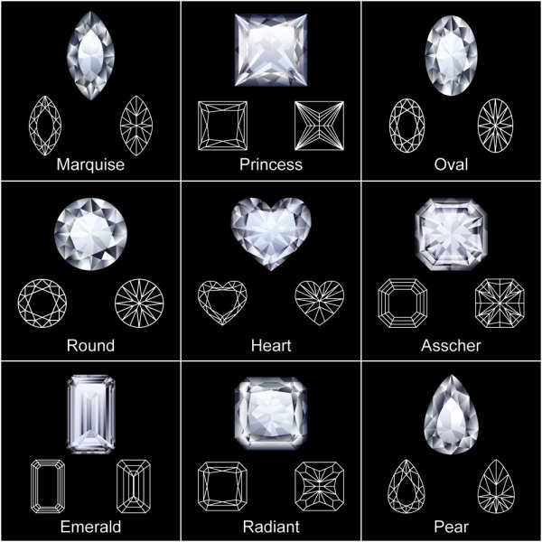 Dazzling diamond 03 - vector material