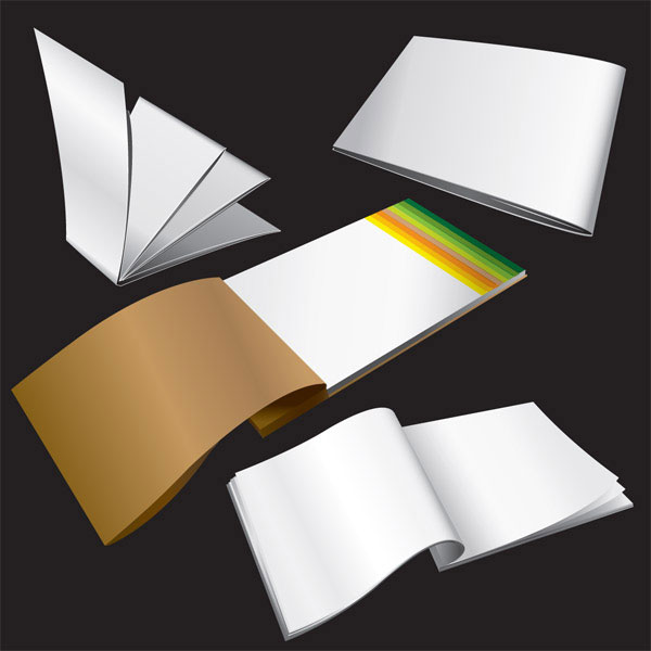 Blank notebook Vector