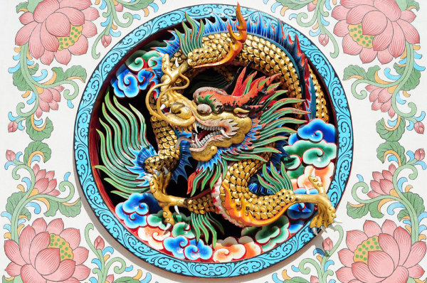 中国龙雕塑05——高清图片