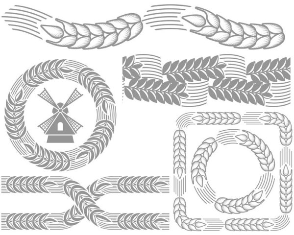 麦穗04——矢量素材