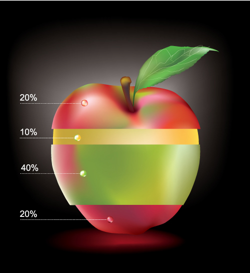 Tasty fruit 04 - vector material