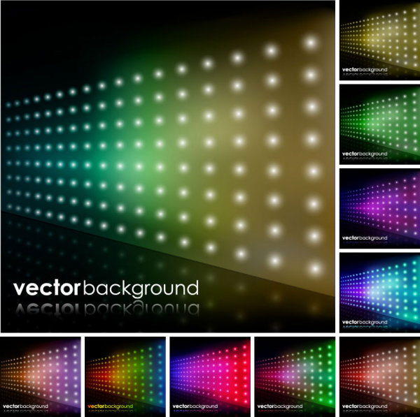 Brilliant starlight background 03 - vector material