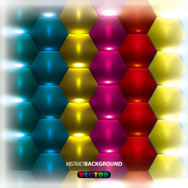 Gorgeous three-dimensional background 03 - vector material