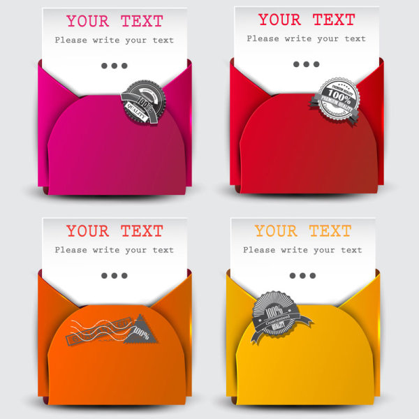 Beautiful card 02 - vector material