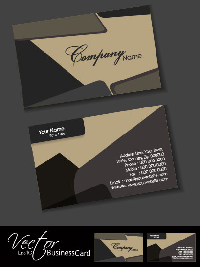 Simple card design 01 - vector material