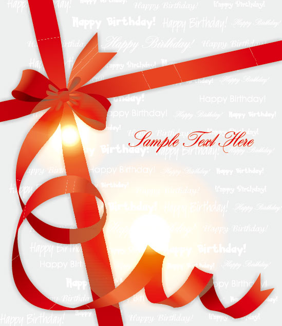 Exquisite ribbon background - vector material