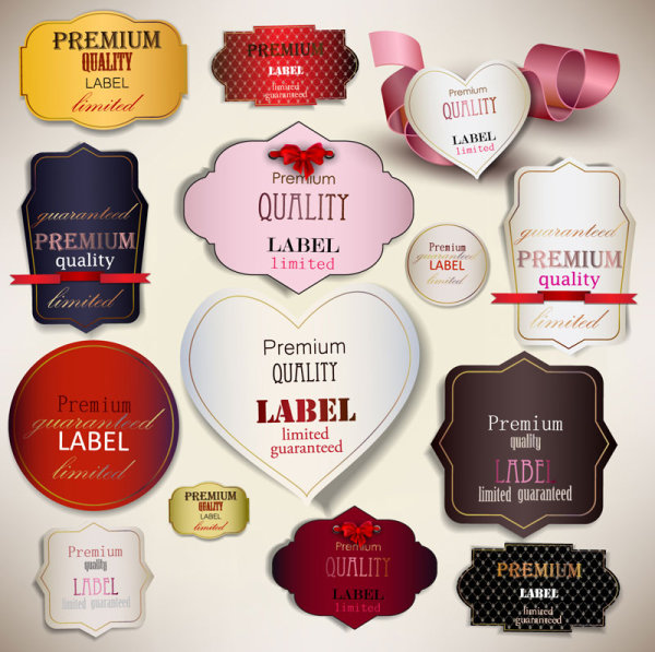 Exquisite high-end label 01 - vector material
