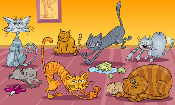 Cartoon animals 04 - vector material