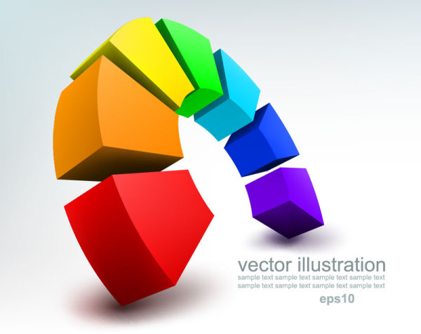 Stereoscopic technology background 02 - vector material