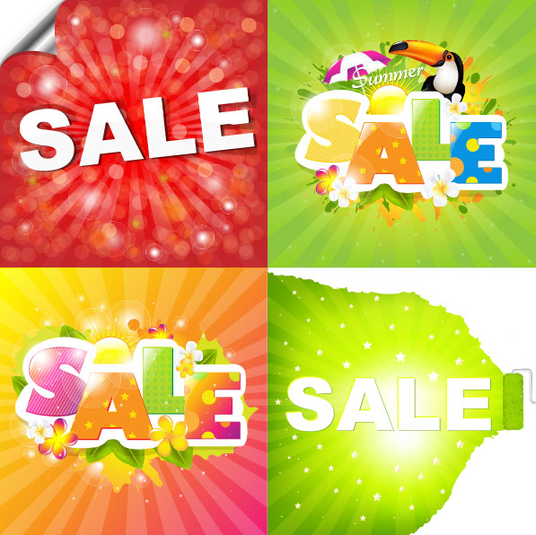 Summer Promotion Poster 04 - vector material