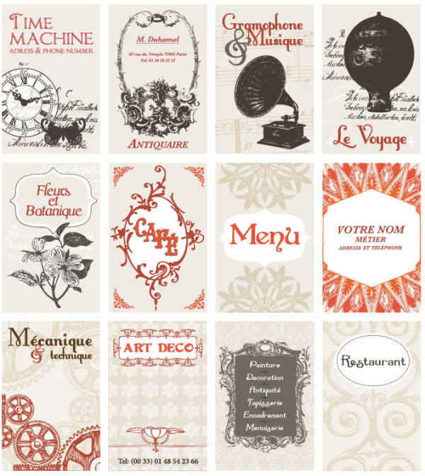 Classic coffee label 01 - vector material
