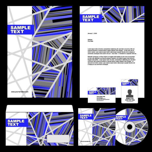 Packaging Cover design trend 03 - vector material
