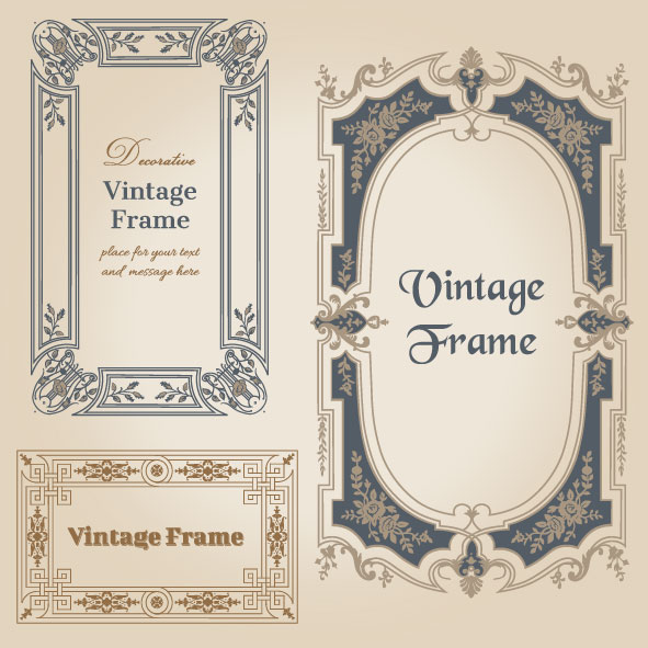 Classic pattern border 02 - vector material