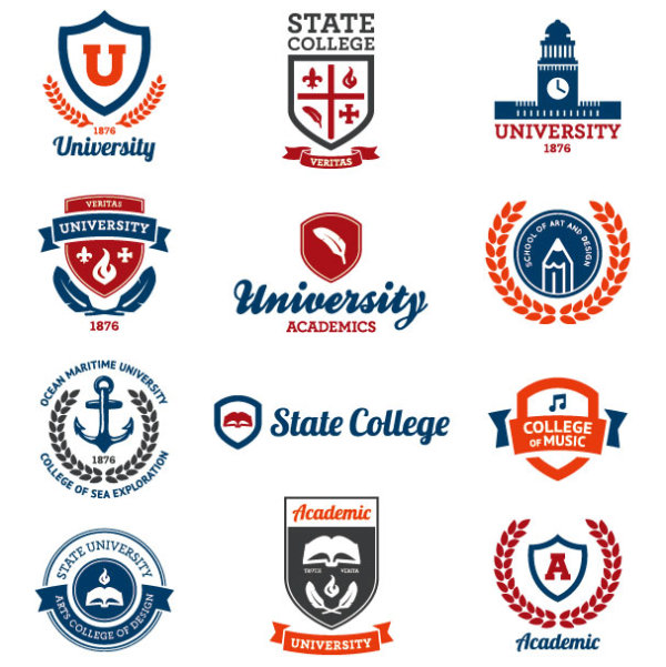 Classics label stickers 01 - vector material