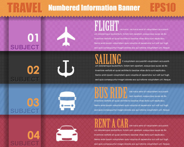 Digital label banner 02 - vector material