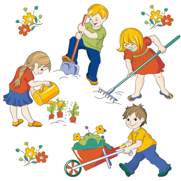 Cartoon Children 05 - vector material