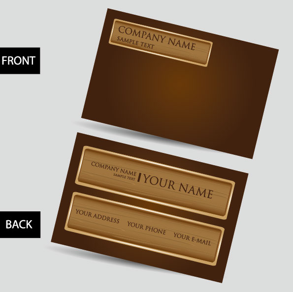 Business card template 04 - vector material