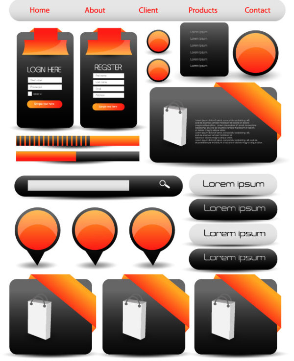 The fashion label labeling 04 - vector material 
