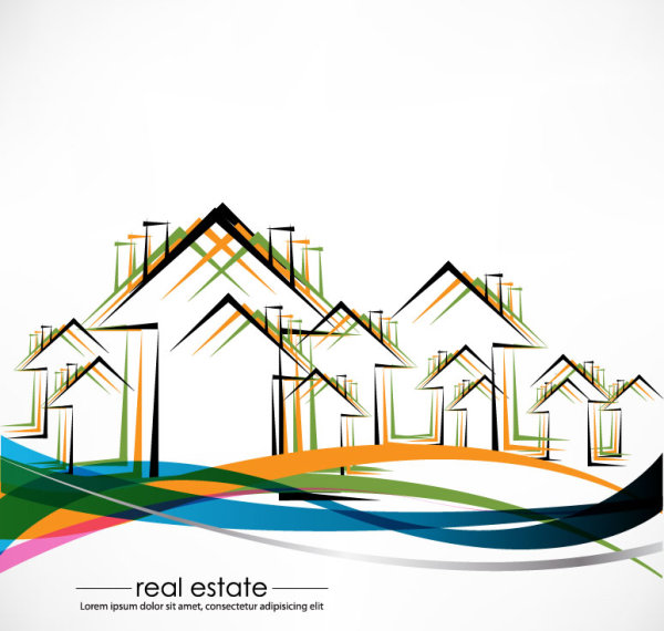 Abstract Commercial Building 06 - vector material