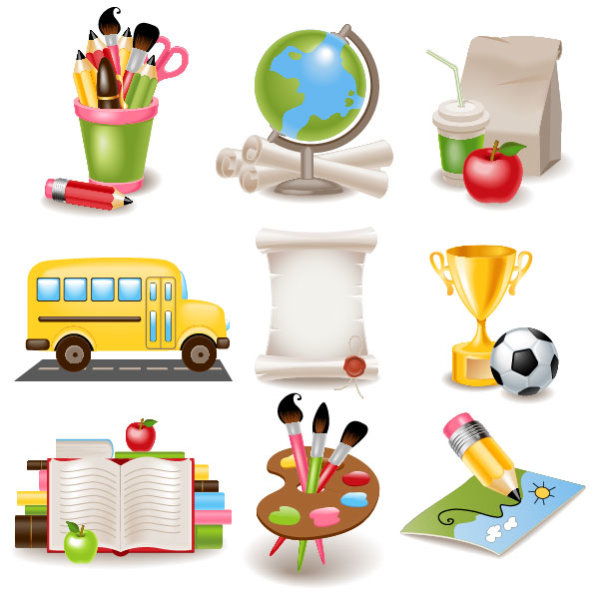 Cartoon learning appliance 03 - vector material