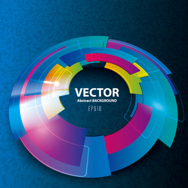 The trend of science and technology background 01 - vector material 
