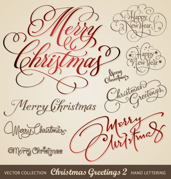 Handwritten English 02 - vector material