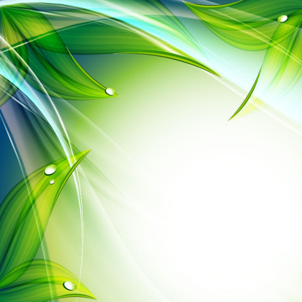 Fine foliage background 01 - vector material