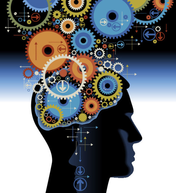 Brain thinking Picture 01 - vector material