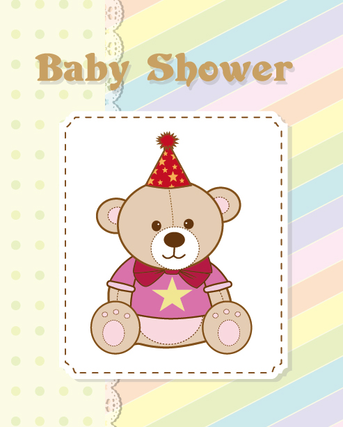 Cartoon animal card 02 - vector material