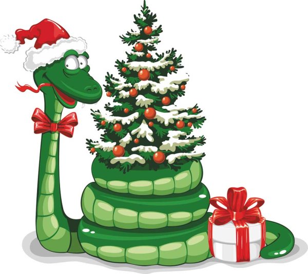 Cute cartoon snake 05 - vector material