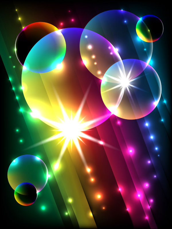 Bright glow background 05 - vector material