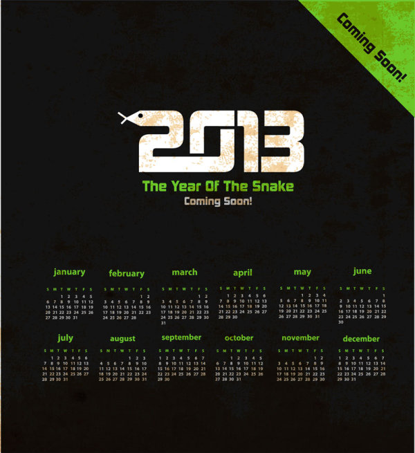 2013 Creative Calendar Meeting 10 - vector material
