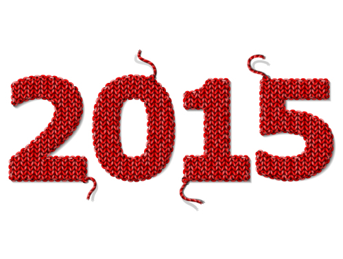 2015 wool knit WordArt vector material