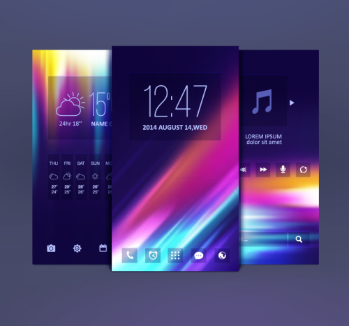 Fashion Themes interface vector material