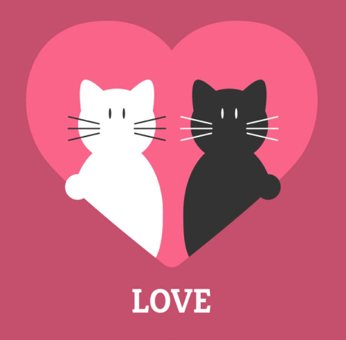 Love the black and white vector material